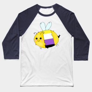 Pride Bees - Nonbinary Baseball T-Shirt